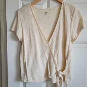 Madewell wrap shirt size M